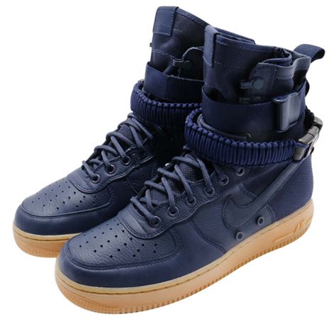 nike sf air force 1 midnight navy midnight navy-black 864024-400|Nike SF Air Force 1 High Navy Gum Men's .